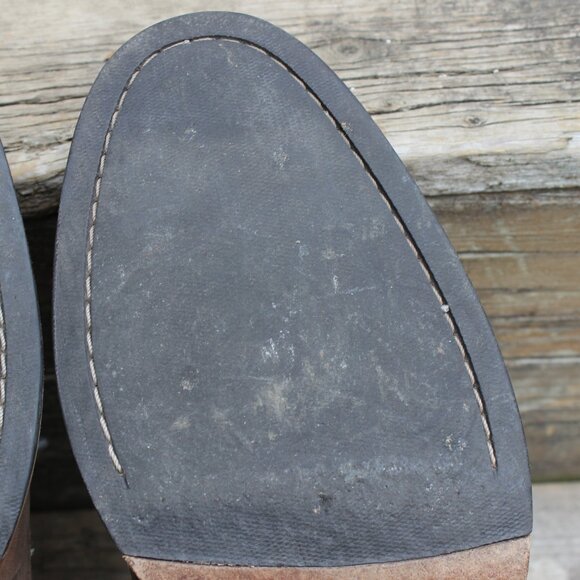 Cole Haan Brown Oiled Leather and Gray Suede Chukka, Men's 10.5 M, EUC - Picture 12 of 13